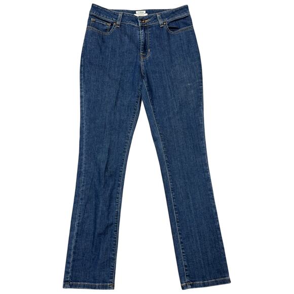 L.L.Bean Favorite Fit Mid Rise Stretch Jeans Medium Wash 6 Regular - Picture 1 of 3